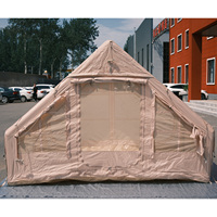 Tente gonflable de camping quatre saisons de 6,3 mètres carrés, tente de glamping pour 3 à 4 personnes avec fenêtre de toit, protection solaire et résistance au vent