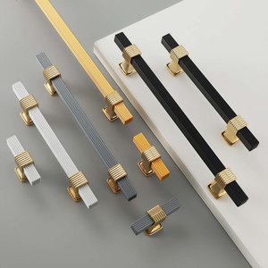 Nordic Light Luxury Aluminum Alloy Hollow Cabinet Pulls Drawer Handles for Bedroom Bathroom Kitchen Dresser Wine Shoe - Product Image 3