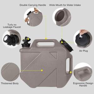 Jarra de Agua Portátil de HDPE de 2.6 Galones con Logotipo Personalizado, Antideslizante, Ecológica, con Grifo para Camping, Libre de BPA, Sin Fugas, Tanque de Agua de Emergencia - Product Image 3
