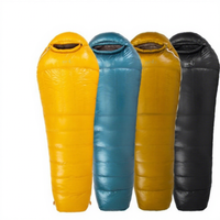 Sac de couchage ultraléger en duvet de canard 400g, sac de couchage en nylon 10D, sac de couchage pour la randonnée en hiver, équipement de camping par temps froid