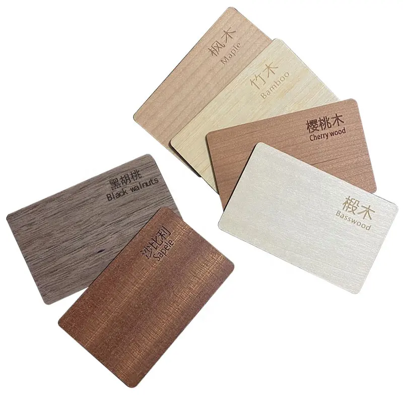 Nhà máy tùy chỉnh sinh thái thân thiện bằng gỗ kinh doanh NFC gỗ thẻ tre thông minh RFID gỗ phòng khách sạn thẻ chìa khóa