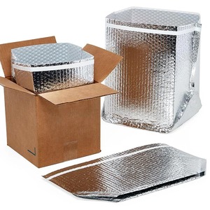 <span class=keywords><strong>Sac</strong></span> isotherme en aluminium et EPE avec soufflet latéral en plastique pour livraison de nourriture en boîte - Product Image 3