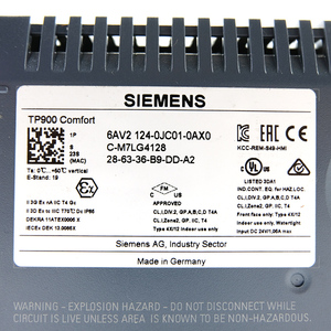 TP900 6AV2124-0JC01-0AX0 Hmi Touch ของแท้ใหม่เอี่ยม พร้อมความละเอียด 1280x1024 รองรับ Ethernet และ LAN - Product Image 3