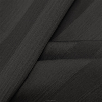 Tissu Nida Jacquard 100% Polyester Noir Jet à Rayures Zoom Tree, Tissu pour Abaya Formelle pour Femme Musulmane, Meilleure Vente