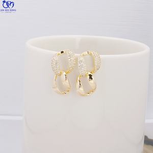 Pendientes de Perlas Blancas Clásicas de 25 mm, Chapados en Oro, Aleación JXX HB-45A, Joyería Coreana AAAAA - Product Image 5