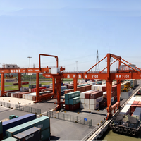 Grue portique à conteneurs robuste de type RMG montée sur rail pour terminal 20t 40t 60t