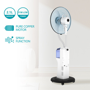 Winningstar 16 Inch Rechargeable Stand Fan With Spray Function And <b>Led</b> Display - Product Image 4