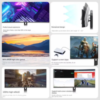 34" Curved Screen All in One Gaming PC Core I7 16GB RAM 1TB SSD OEM Monoblock AIO Desktop PC All in One Computer Monoblock