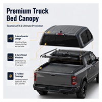 Couverture de benne rétractable en aluminium pour camionnettes 4x4 universelles, accessoires extérieurs