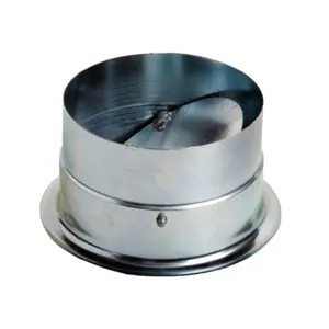 Torneiras Bellmouth em aço galvanizado com amortecedor de equilíbrio para controle de volume de ar na ventilação do duto Spirl