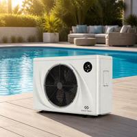 Pompe à chaleur piscine air-eau à haute efficacité énergétique (SCOP) pour hôtels et maisons, avec fonction de chauffage et de refroidissement, connectivité Wi-Fi intelligente
