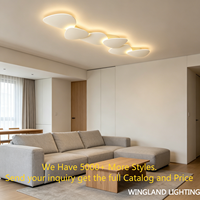 Plafonnier LED moderne géométrique minimaliste haut de gamme pour couloir, hall, salon, entrée, lumière d'ambiance