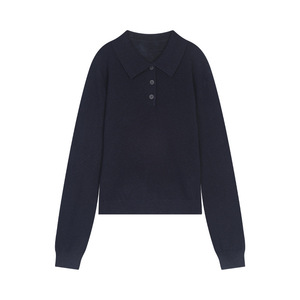 Nuovo Stile Autunno 2025: <span class=keywords><strong>Maglione</strong></span> da <span class=keywords><strong>Donna</strong></span> con Collo a <span class=keywords><strong>Polo</strong></span> in Lana, Top Lavorato a Maglia a Maniche Lunghe Delicato sulla Pelle - Product Image 3