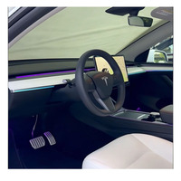 Vente chaude Gravé Au Laser Atmosphère Lumière Modèle Y Lumière Ambiante Modèle Y Juniper Accessoires pour tesla Modèle Y Lumière Ambiante