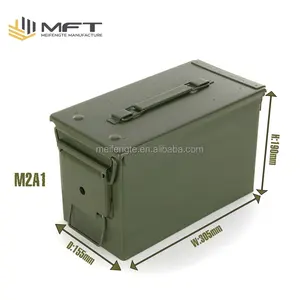 Stok satış rekabetçi fiyat hemen teslimat M2A1 taşınabilir cephane/mühimmat can metal demir alet kutusu