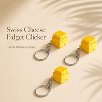Clavier 3D imprimé en forme de fromage, jouet fantaisie