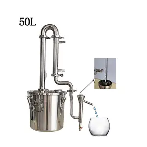 50L 304 stainless steel alcohol distiller, alcohol manufacturer, moonshine machine with degree observer