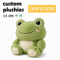 Fabricants OEM de jouets en peluche personnalisés ASTM EN, adorables animaux en peluche, grenouilles, faible MOQ, poupées en peluche, jouets en peluche sur mesure