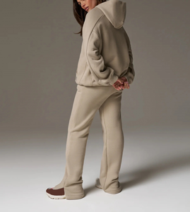 Conjunto Deportivo de Moda 2026, Sudadera con Capucha 100% Algodón y Pantalones Jogger Holgados, con Logotipo Personalizado, Estilo Casual - Product Image 2