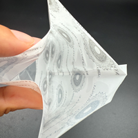 Sacs d'emballage en plastique personnalisés avec logo imprimé, résistants à l'humidité, avec fenêtre transparente pour savon artisanal et tampons, pochette refermable