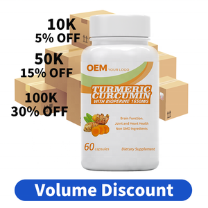 Cápsulas de Cúrcuma y Pimienta Negra a Granel, Fórmula y Empaque Personalizados, Ventaja de Costo al por Mayor y Suministro Estable - Product Image 3