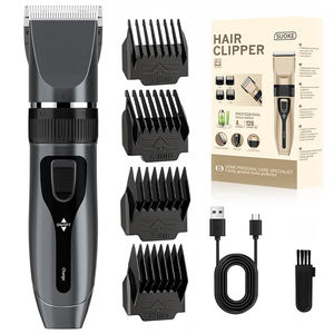 Tondeuse à Cheveux Électrique sans Fil pour Hommes OEM en Gros, Lame de Coupe Réglable en Céramique ABS, Batterie Rechargeable par USB - Product Image 1