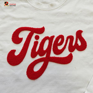 งานออกแบบลายเสือแบบกำหนดเอง ตัวอักษรขนฟู ตัดด้วยเลเซอร์ แบบพัฟฟ์  แบบรีดร้อน  แบบ DTF  ขายส่งสำหรับเสื้อผ้าและเสื้อยืด - Product Image 5