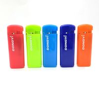 Briquet torche à jet de butane rechargeable et coupe-vent, cinq couleurs classiques, pour barbecue, jetable et rechargeable