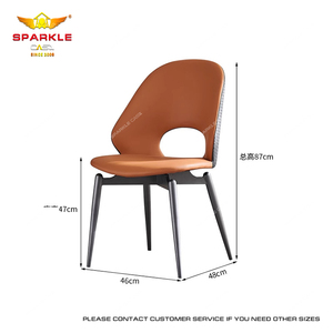 SPARKLE, silla de comedor de madera maciza de estilo italiano moderno, diseño trasero Simple, muebles convertibles para el hogar para Hotel, ocio, Villa fresca - Product Image 6