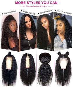 Nhà Cung Cấp Tóc Tự Nhiên Xuất Xứ Malaysia 4*4 Tóc Giả Từ Tóc Thật Ren Pháp Tóc Giả Từ Tóc Thật Xuất Xứ Braxin Chất Lượng 10A Tóc Giả Xoăn Quăn - Product Image 4