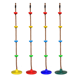 Balançoire en corde avec sangle d'arbre et mousqueton balançoire corde suspendue corde d'escalade balançoire d'arbre avec disque de plate-forme - Product Image 2