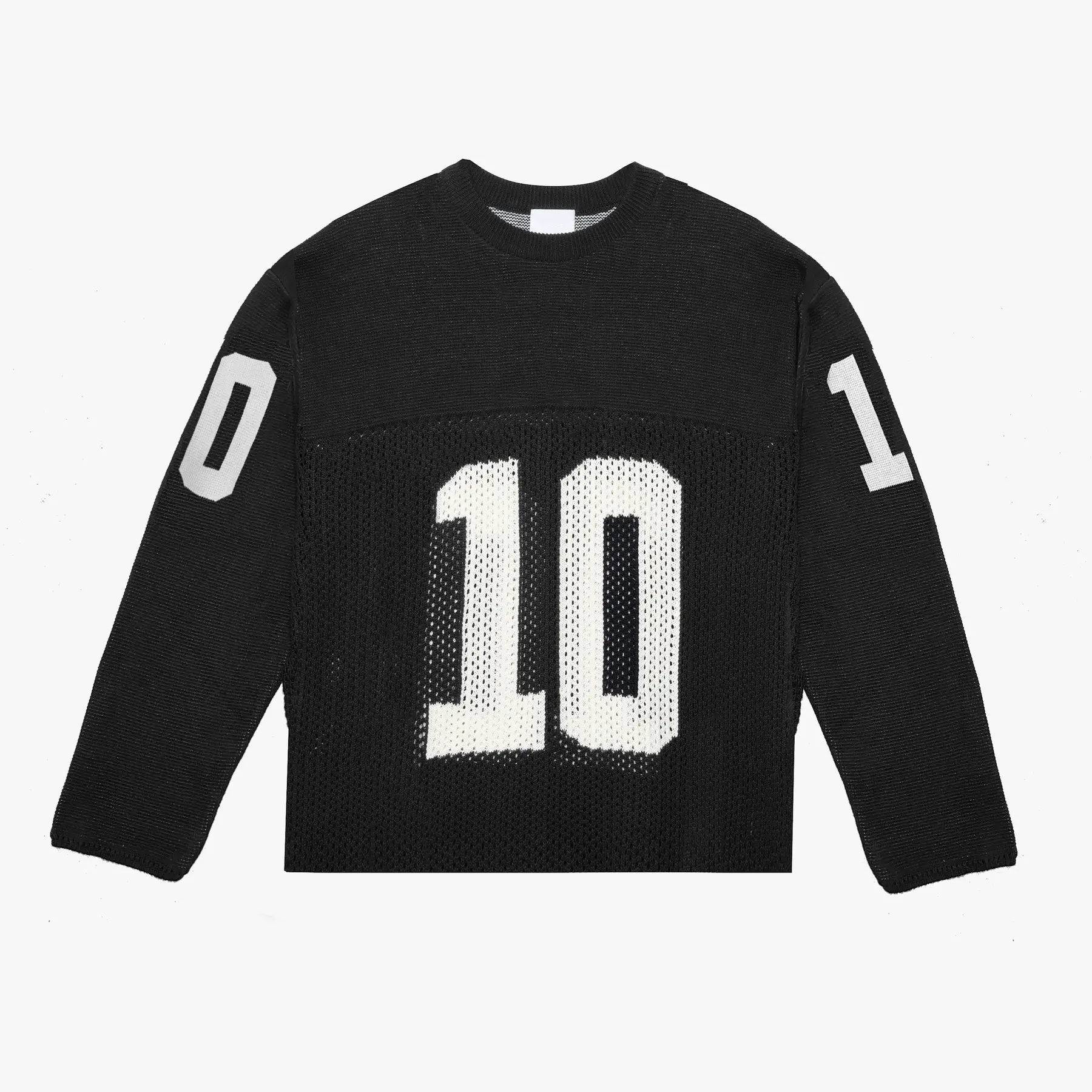 Conception personnalisée logo streetwear tricots mode col rond manches longues hommes tricot crochet pull haut tricoté maille jersey