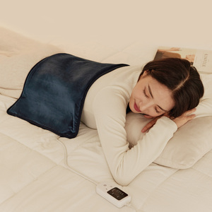 Calentador de Rodillas Iya Okjimjilgi de Terciopelo Marrón Visón con Vapor Caliente Azul Oscuro, Certificado KC, Control de Temperatura, Funda Desmontable - Product Image 4