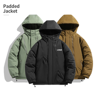Manteaux d'hiver d'extérieur pour hommes Vente en gros Logo personnalisé