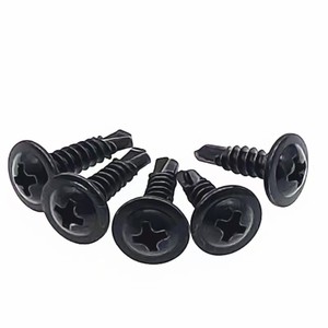 Black 410 Stainless Steel Flat Head Self Drilling Screw Metric Grade 8 Large Flat Head For Metal Rail Transit Equipment - Product Image 3