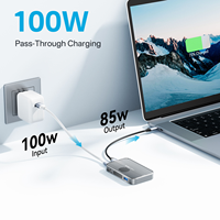 Enclosure SSD M.2 NVMe Magnetik Eksternal Kompatibel dengan Kipas Pendingin MagSafe, Hub USB C 10Gbps untuk iPhone 16 15 Pro Max