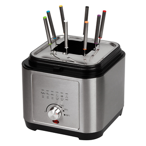 <span class=keywords><strong>Friteuse</strong></span> électrique avec ensemble de <span class=keywords><strong>fondue</strong></span> - Acier inoxydable antiadhésif ETFE 1200W Contrôle par application Protection contre la surchauffe pour un usage domestique - Product Image 1