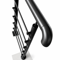 Système de garde-corps en câble d'acier inoxydable noir HDSAFE pour escalier, balcon, extérieur, intérieur