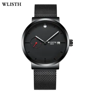 WLISTH-Reloj de acero inoxidable con personalidad, pulsera de mano de buena calidad, estilo Simple, envío rápido, OEM