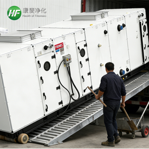 وحدات معالجة الهواء ذات الإطار المصنوع من الألياف الزجاجية المقواة بالبلاستيك (FRP) للبيئات ذات متطلبات نظافة عالية، مثل صناعات الإلكترونيات والأغذية. - Product Image 5