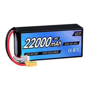 고용량 22.8V 22000mAh RC FPV 드론 배터리 HV 100C 6S Llipo 드론 리튬 배터리 FPV UAV 항공기 극한 조건 - Product Image 1