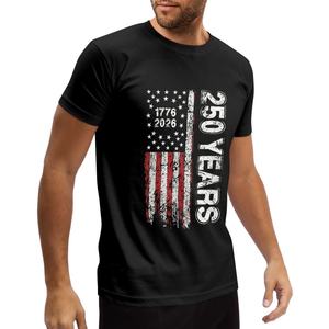 Camiseta con Diseño de Bandera Americana Desgastada para Hombre, Patriótica, Idea de Regalo para el 4 de Julio y el Día de los Caídos, Camiseta de Algodón en Stock - Product Image 2