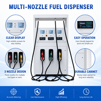 Distributeur de carburant à 6 buses et 3 produits, pompe à essence et diesel pour station-service, équipement de remplissage