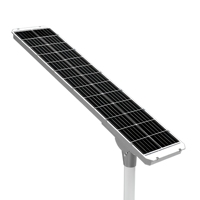 Lampadaire solaire intégré 60W 80W 100W 120W IP66 étanche, 5054 LED, panneaux solaires Mono-Si, garantie 5 ans, CRI 70