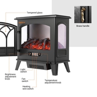 25 pouces Offre Spéciale grande taille 3 côtés de verre fausse flamme led elektro kamin cheminée électrique