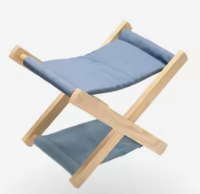GARIDA Chaise de plage en bois pour l'extérieur Appui-tête pliable pour le camping en bois pour le voyage Oreiller de plage confortable GCFH-001
