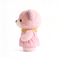 Ours en peluche moelleux avec robe, jouet animal en peluche, ours en peluche pas cher, jouet animal en peluche en gros, ours en peluche mignon