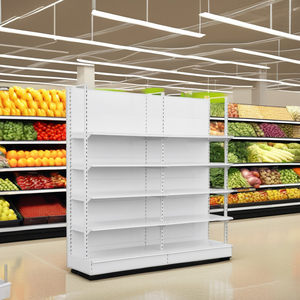 Estanterías de Góndola para Supermercado, de Una Cara, Acabado Blanco, Económicas, para Exhibición en Tiendas Minoristas, para Cualquier Tamaño de Artículo, Hechas de Acero Metálico Resistente - Product Image 5