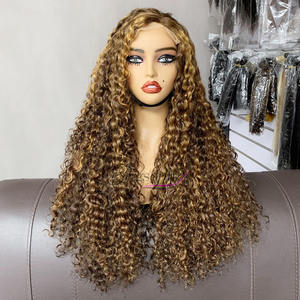 Top Density Luxury Curl 26inch 5x5 Closure Lace Human Hair Natural <b>Black</b> Transparent <b>Long</b> Sizes Funmi Luxury Curl Women Hair <b>Wig</b> - Product Image 3