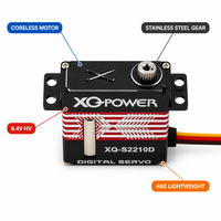 XQ-Power XQ-S2230D 48g Servo numérique étanche à couple élevé, sans noyau, engrenages en acier, profil étroit, 0.09s rapide, pour hélicoptère RC et avion à voilure fixe